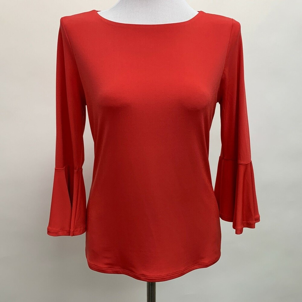 Carmen Marc Valvo Women's Top Dark Pink Small